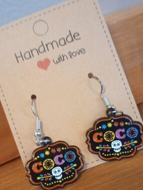 ♥️ Individually $10 Or Bundle 3/$26 Handmade Disney's Coco Inspired Earrings 🖤